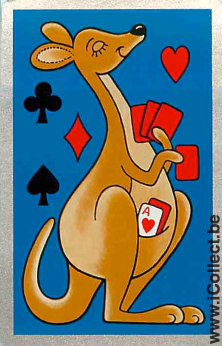 Single Playing Cards Animal Wallaby (PS09-53F)