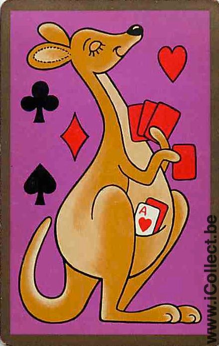Single Swap Playing Cards Animal Wallaby (PS09-53G)
