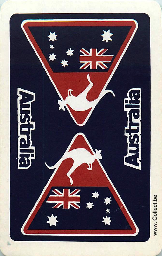 Single Swap Playing Cards Animal Wallaby Australia (PS24-12A) - Click Image to Close