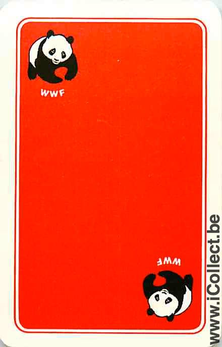 Single Swap Playing Cards Animal Panda WWF (PS02-46E)