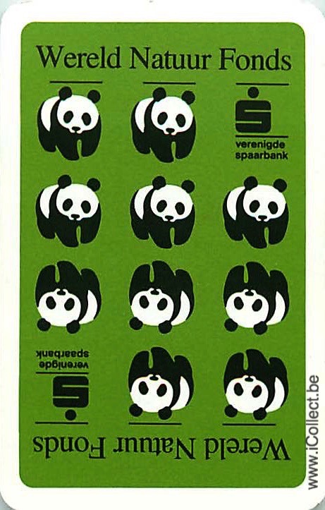 Single Swap Playing Cards Animal Panda WWF (PS05-13A)