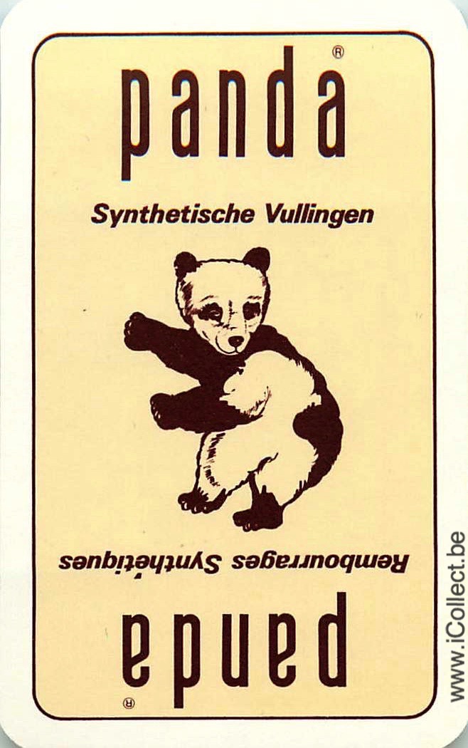 Single Swap Playing Cards Animal Panda (PS02-56E) - Click Image to Close