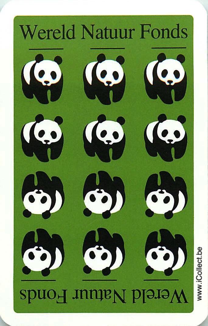 Single Swap Playing Cards Animal Panda WWF (PS24-12C)