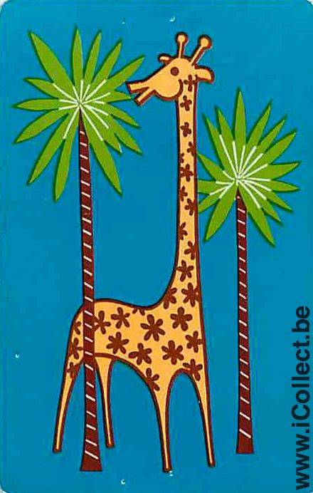 Single Playing Cards Animal Giraffe (PS09-56A) - Click Image to Close