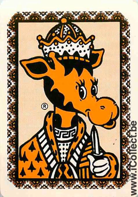 Single Playing Cards Animal Giraffe (PS09-56H) - Click Image to Close