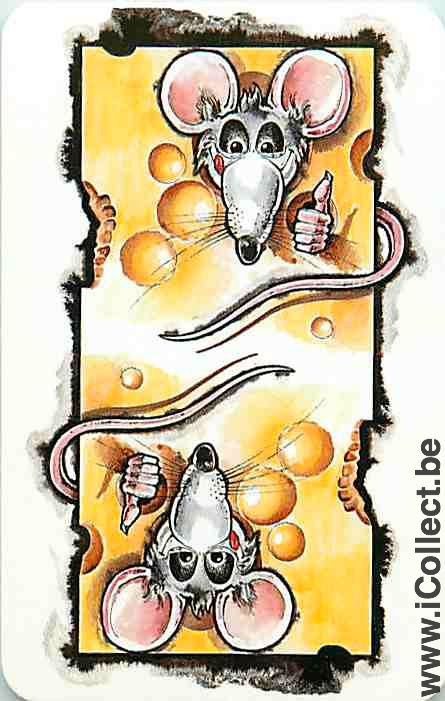 Single Playing Cards Animal Mouse (PS09-57D) - Click Image to Close