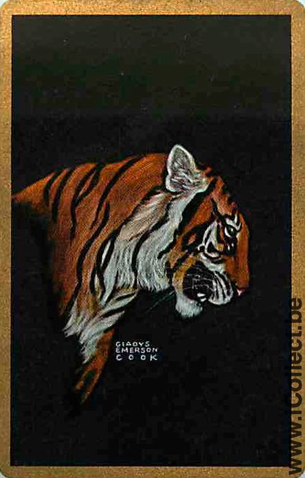 Single Swap Playing Cards Animal Tiger (PS09-58H) - Click Image to Close