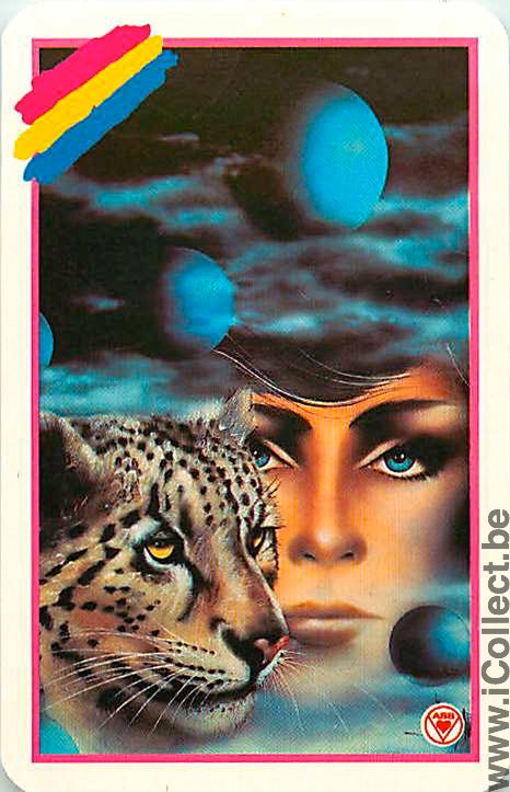 Single Playing Cards Animal Ken Aasen Heating (PS04-14H) - Click Image to Close