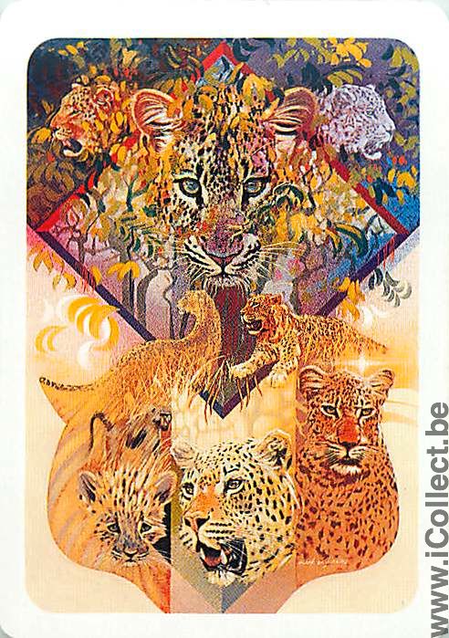 Single Playing Cards Animal Tigers (PS04-40D)