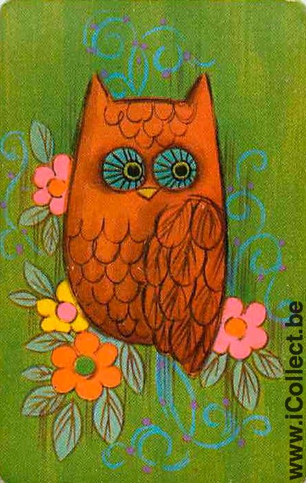 Single Playing Cards Animal Owl (PS09-60C)