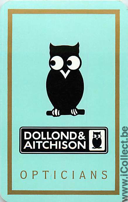 Single Playing Cards Animal Owl Opticians (PS04-42G)