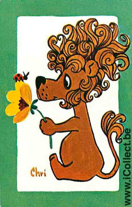 Single Swap Playing Cards Lion & Flower (PS10-02B)