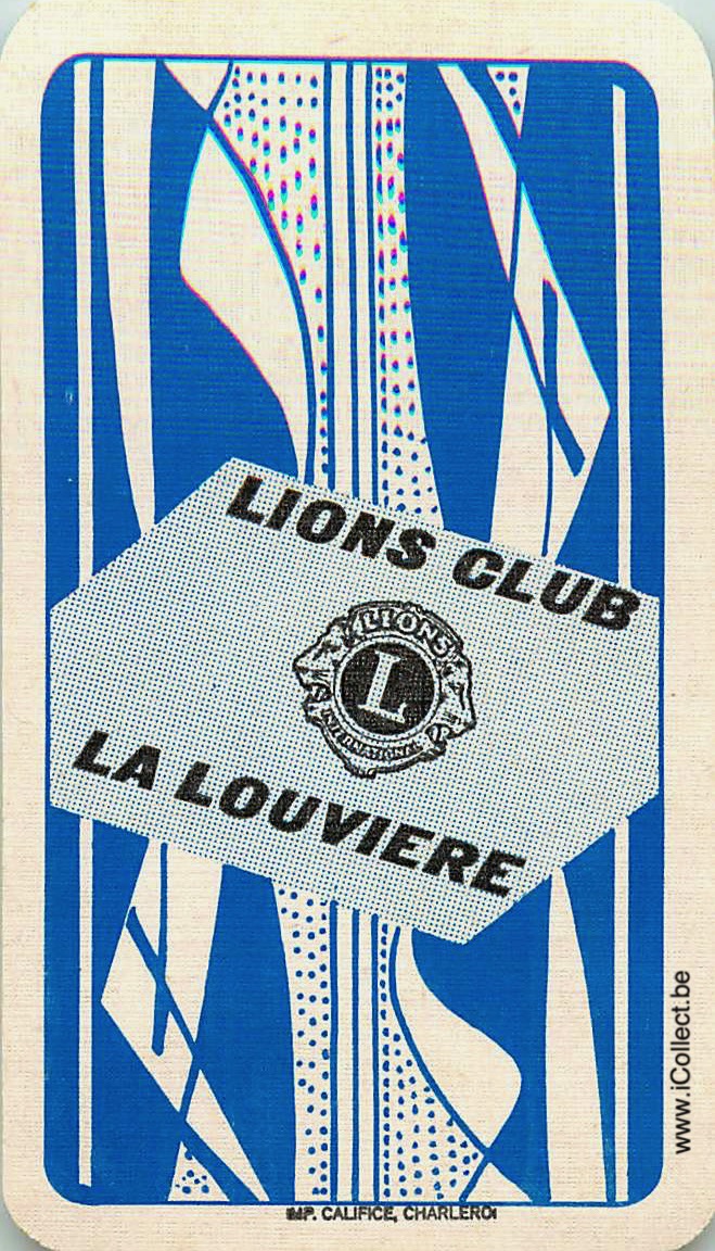 Single Swap Playing Cards Animal Lions Club (PS20-31D) - Click Image to Close