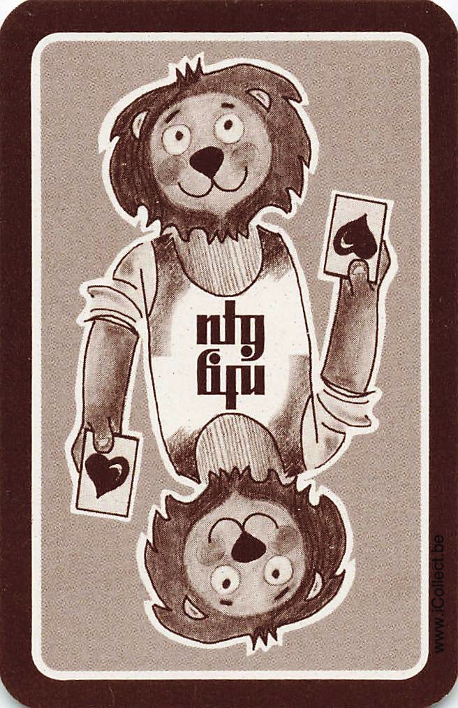 Single Swap Playing Cards Animal Lion NTG (PS08-43B) - Click Image to Close