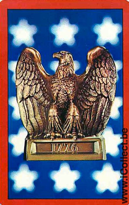 Single Playing Cards Animal Eagle 1776 (PS10-07B) - Click Image to Close