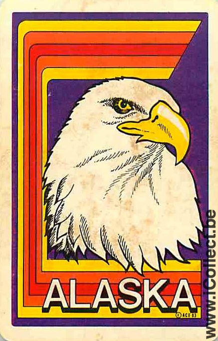 Single Swap Playing Cards Animal Eagle Alaska (PS05-21H) - Click Image to Close