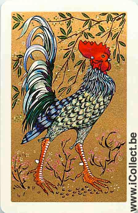 Single Swap Playing Cards Animal Cock (PS10-23A) - Click Image to Close