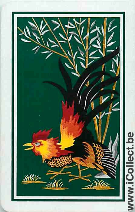 Single Swap Playing Cards Animal Cock (PS10-23B) - Click Image to Close