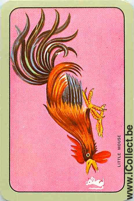 Single Swap Playing Cards Animal Cock (PS01-16G) - Click Image to Close