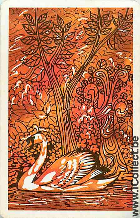 Single Playing Cards Animal Swan (PS12-09C)