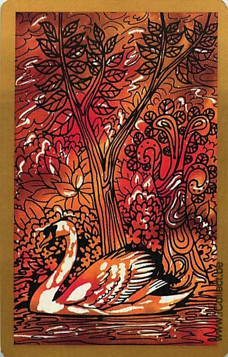Single Swap Playing Cards Animal Swan (PS20-05H) - Click Image to Close