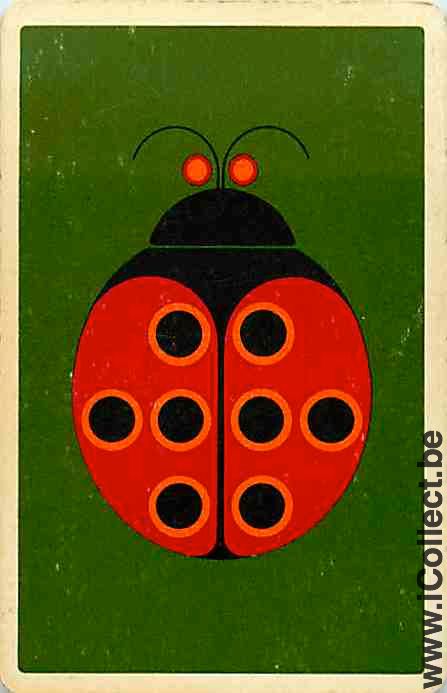 Single Playing Cards Animal Ladybug (PS12-23B) - Click Image to Close