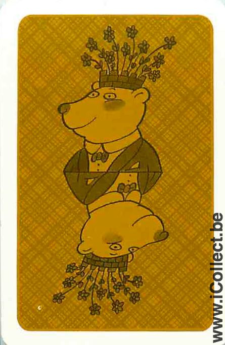 Single Swap Playing Cards Animal Bear (PS14-07E)
