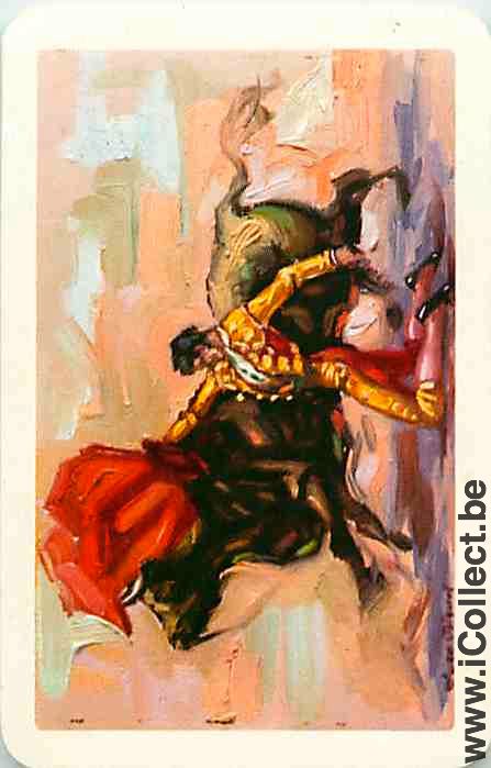 Single Swap Playing Cards Animal Bull Bullfight (PS14-03A) - Click Image to Close