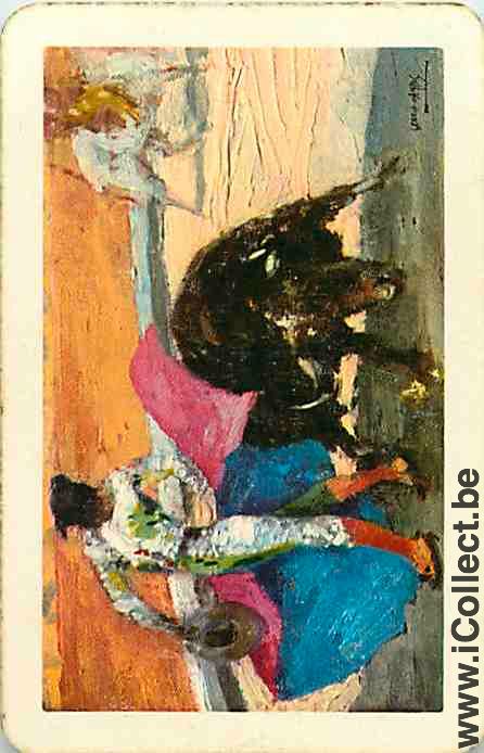 Single Swap Playing Cards Animal Bull Bullfight (PS14-03C)