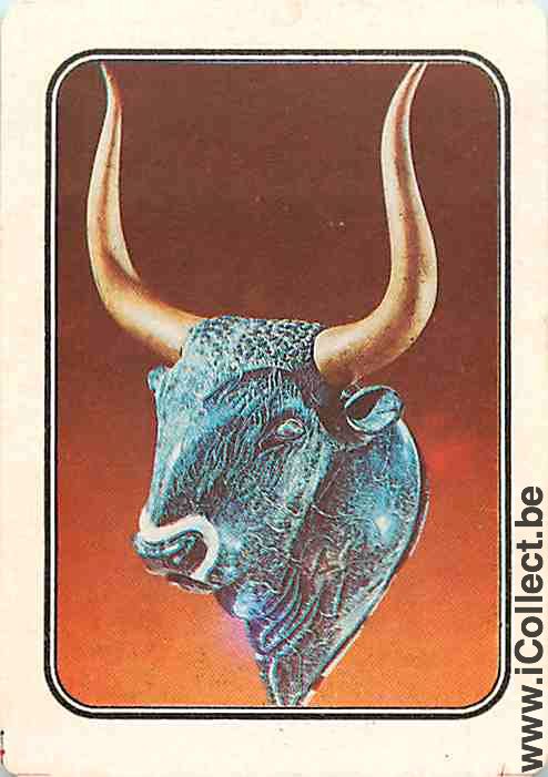Single Playing Cards Animal Bull (PS14-04D) - Click Image to Close