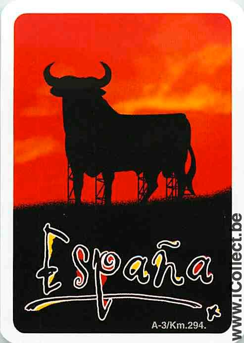 Single Playing Cards Animal Bull Espana (PS14-04F)