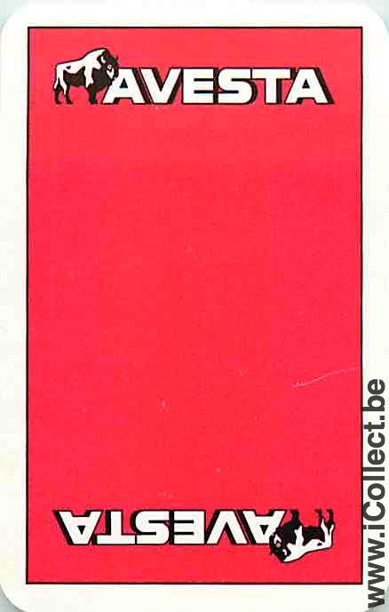Single Playing Cards Animal Bull Avesta (PS14-04I)