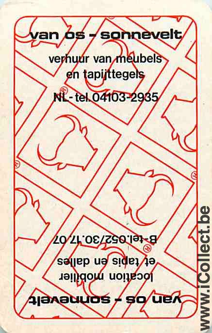 Single Playing Cards Animal Bull Sonnevelt (PS14-05C)