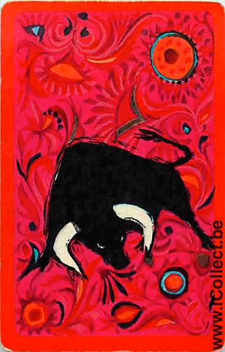 Single Playing Cards Animal Bull Bullfight (PS14-05G)
