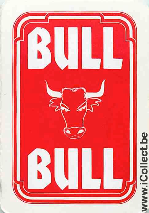Single Playing Cards Animal Bull (PS14-06E) - Click Image to Close