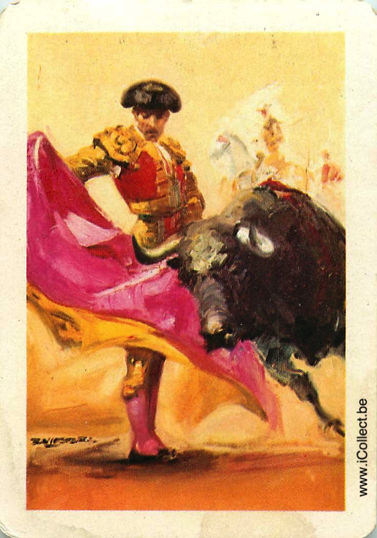 Single Swap Playing Cards Animal Bull Corrida (PS02-41H) - Click Image to Close