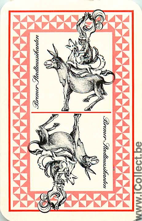 Single Playing Cards Animal Donkey Bremer (PS01-35D)