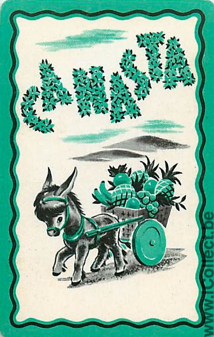 Single Playing Cards Animal Donkey Canasta (PS01-38A) - Click Image to Close