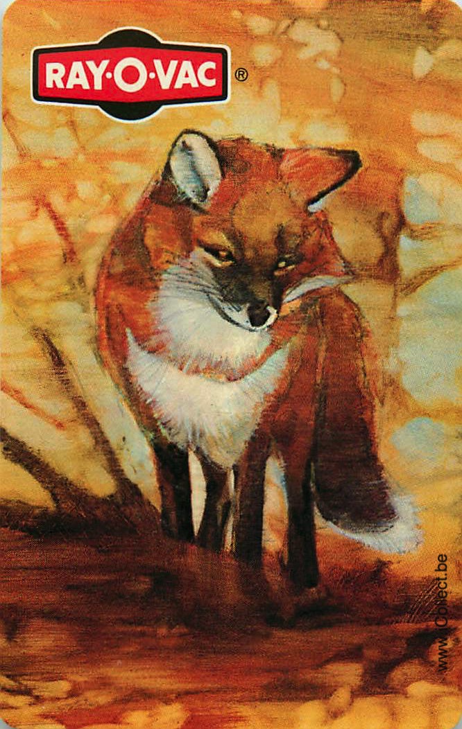 Single Swap Playing Cards Animal Fox Ray-O-Vac (PS20-26I) - Click Image to Close