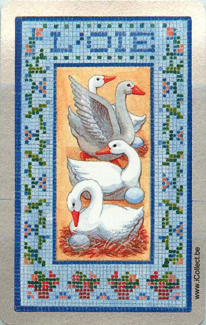 Single Swap Playing Cards Animal Goose (PS24-15H) - Click Image to Close
