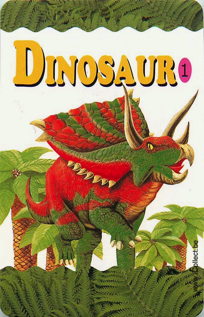 Single Swap Playing Cards Animal Dinosaur (PS05-12B) - Click Image to Close