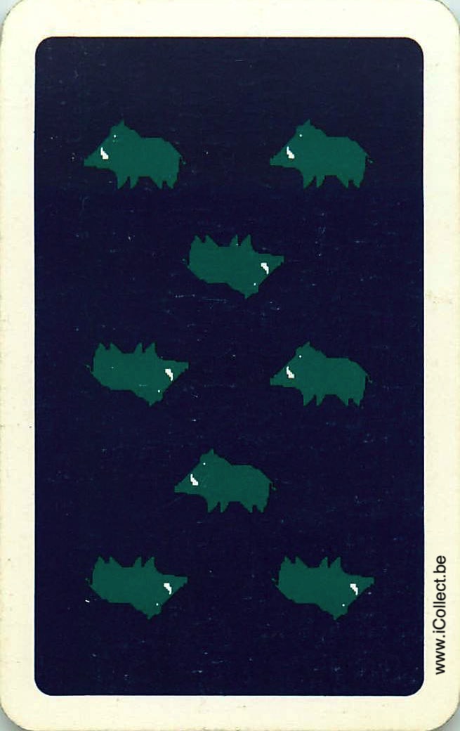 Single Swap Playing Cards Animal Boar (PS24-14I) - Click Image to Close