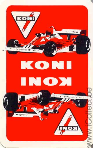 Single Swap Playing Cards Automobile Koni (PS03-24G) - Click Image to Close