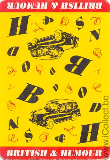 Single Playing Cards Automobile British & Humour (PS03-25B)
