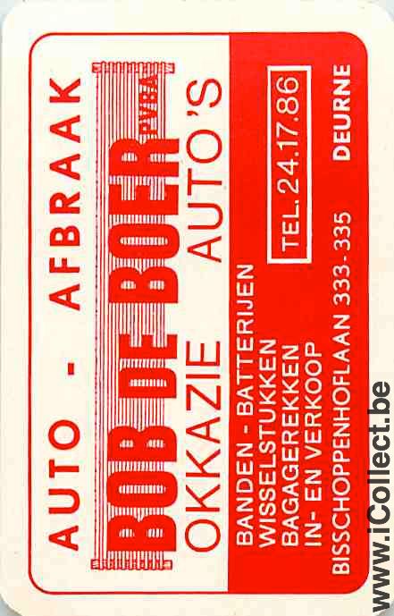 Single Playing Cards Automobile Bob de Boer (PS11-24I)