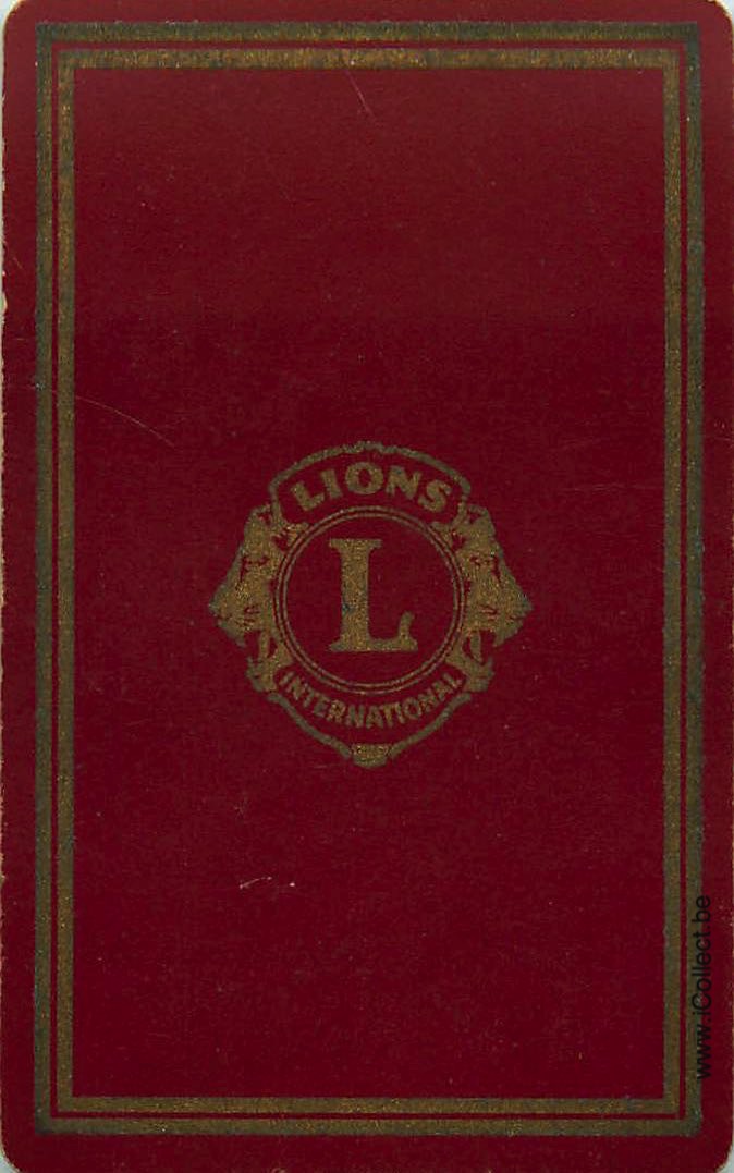 Single Swap Playing Cards Automobile Lions (PS19-20G)