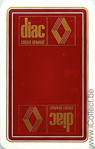 Single Swap Playing Cards Automobile Renault DIAC (PS02-35I)