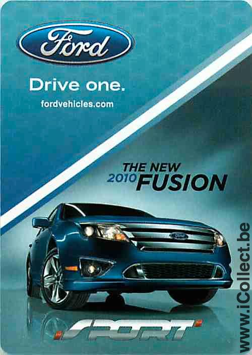 Single Swap Playing Cards Automobile Ford Fusion (PS12-41D)