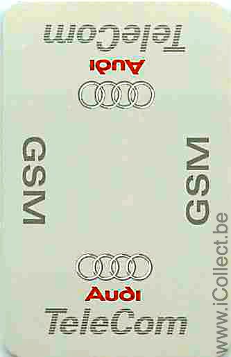 Single Swap Playing Cards Automobile Audi Telecom GSM (PS02-37C) - Click Image to Close
