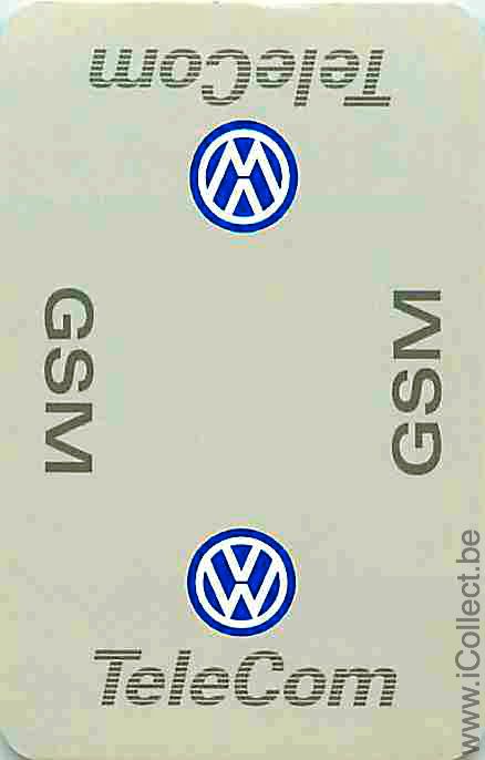 Single Swap Playing Cards Automobile VW Telecom GSM (PS02-38B)